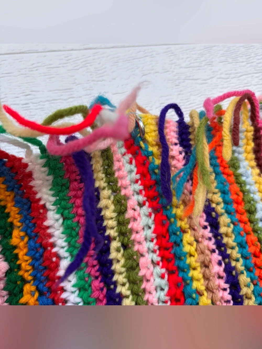 Vintage vibrant handwoven